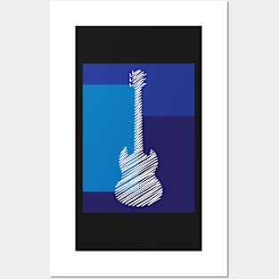 Guitar Scribbled Art 5 Posters and Art